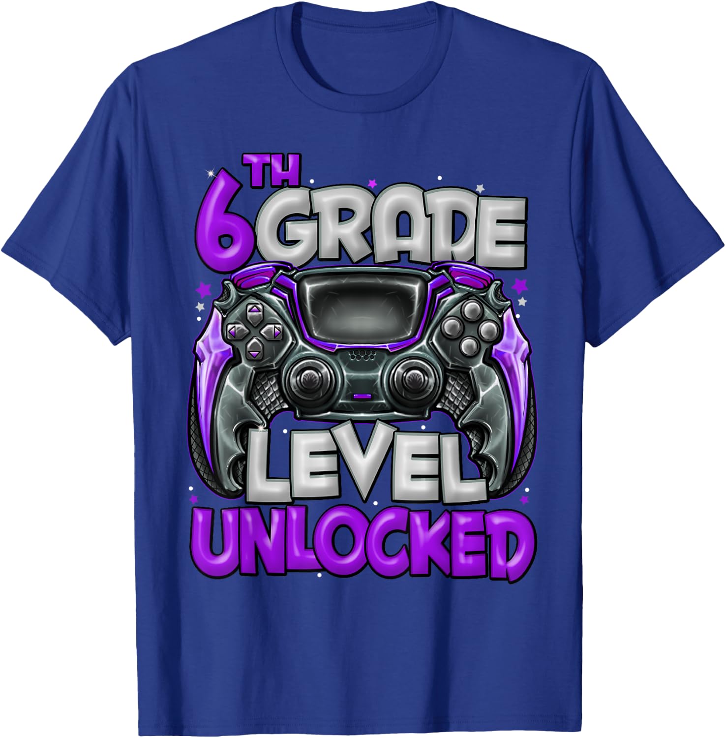 6th Grade Level Unlocked Game On 6th Grade Back To School T-Shirt - T-Shirt | Royal