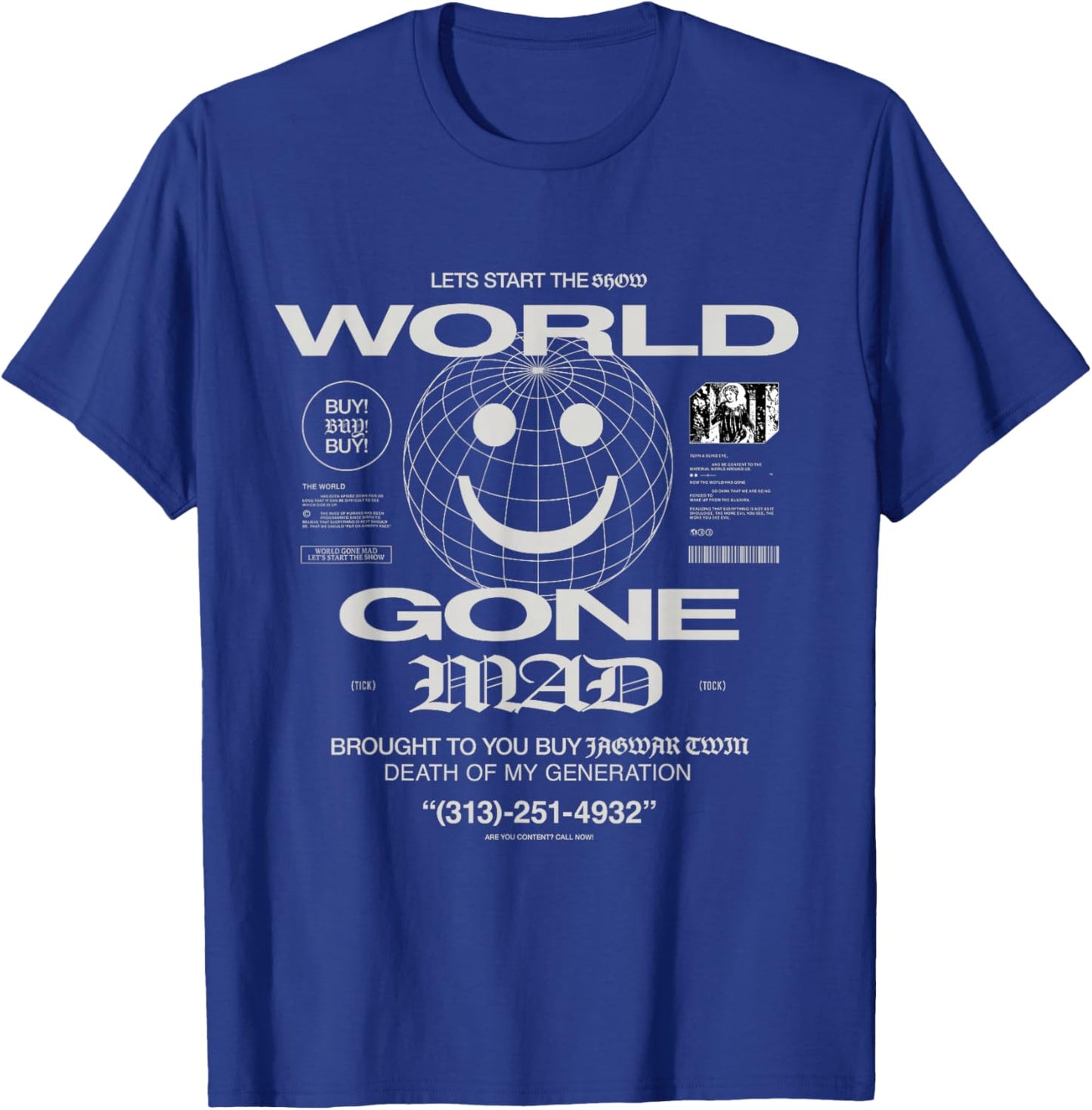 "World Gone Mad" T-Shirt - T-Shirt | Royal
