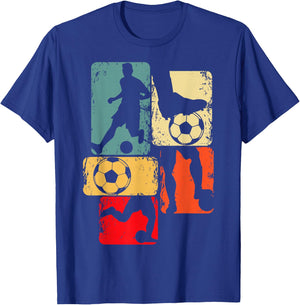 Soccer Player Boys Kids Youth Men T-Shirt - T-Shirt | Royal