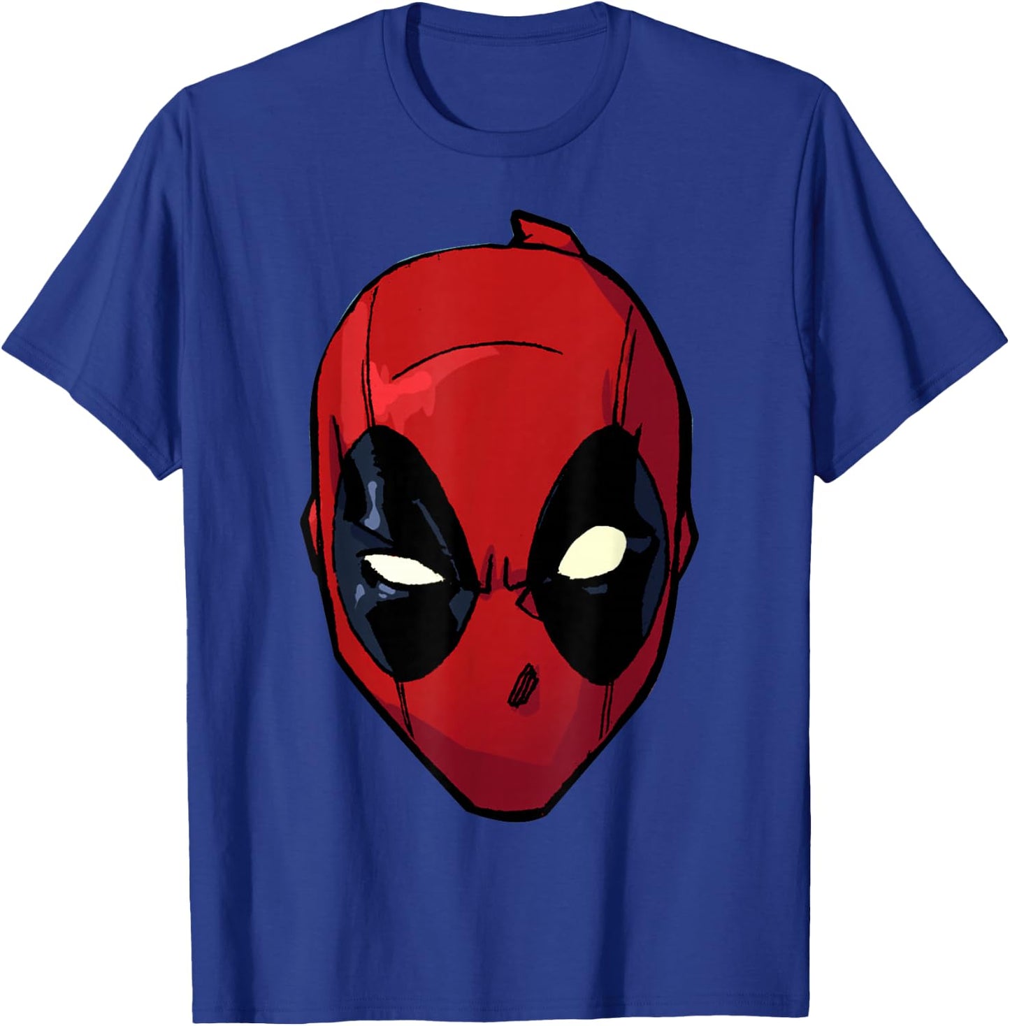 Marvel Deadpool Comic Big Face T-Shirt - T-Shirt | Royal