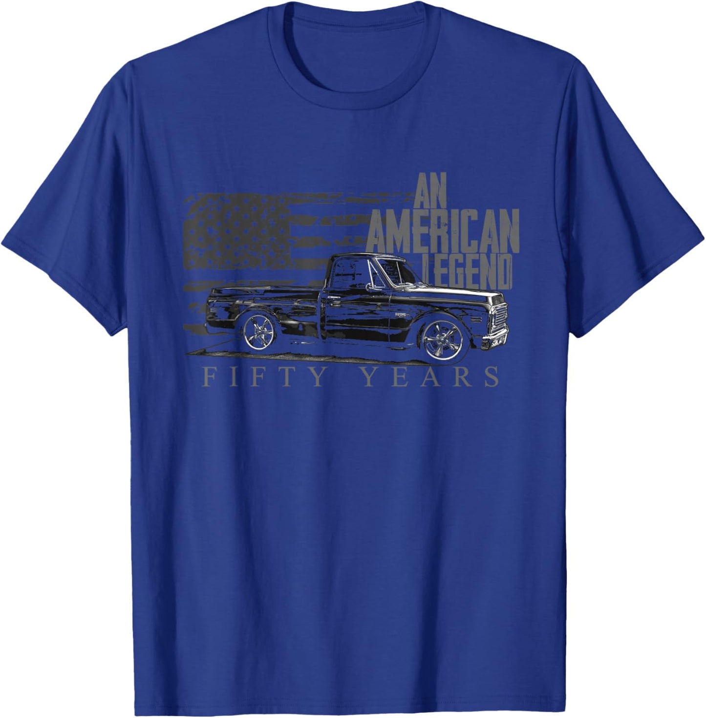 C10 Truck American Legend 50 Year Anniversary Custom C10 T-Shirt - T-Shirt | Royal