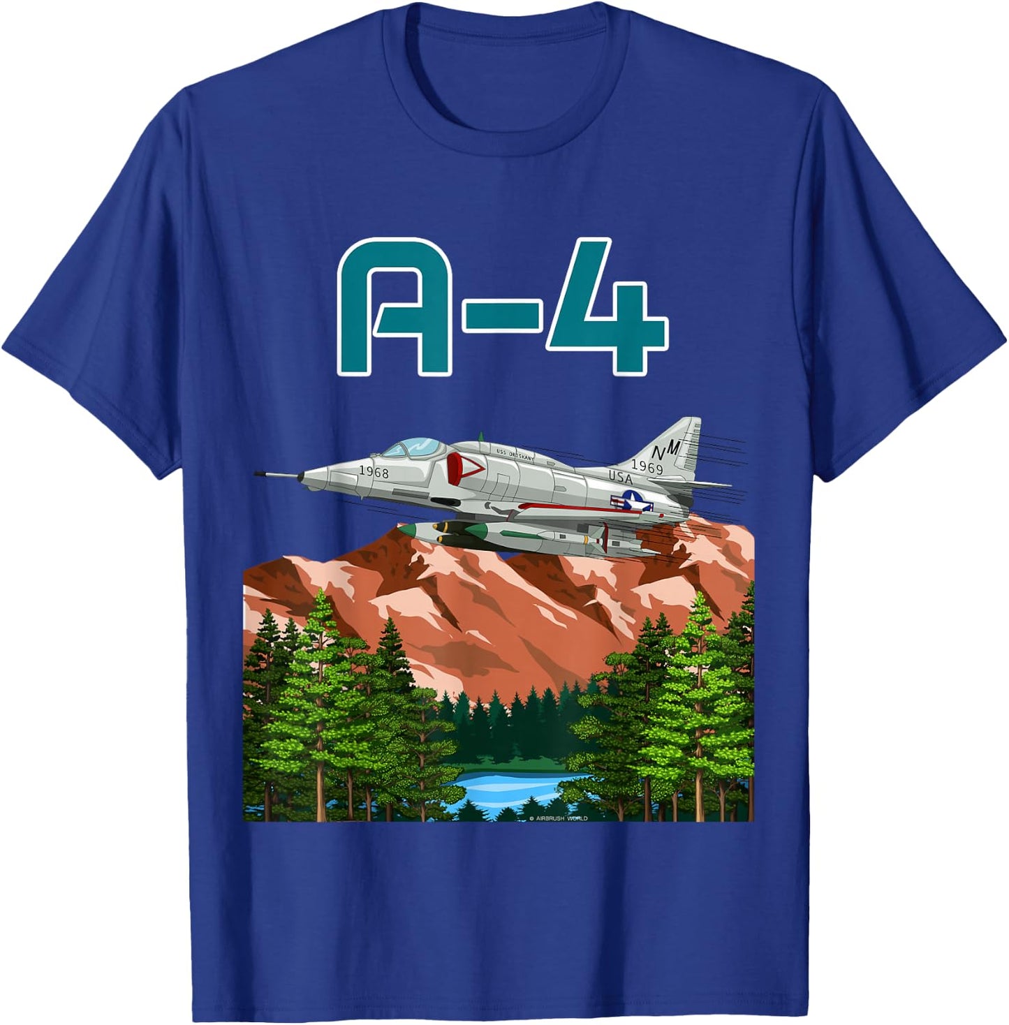 Army Supersonic Jet Military Armed Forces Fighter-Bomber T-Shirt - T-Shirt | Royal