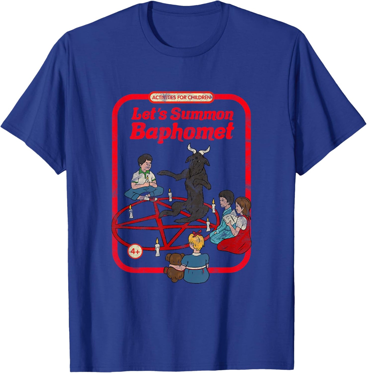 Let's Summon Baphomet Vintage Childgame Horror Goth Punk T-Shirt - T-Shirt | Royal
