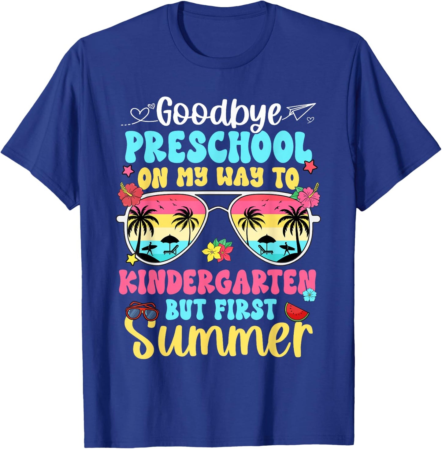 Good Bye Preschool On My Way to Kindergarten Kid Student T-Shirt - T-Shirt | Royal