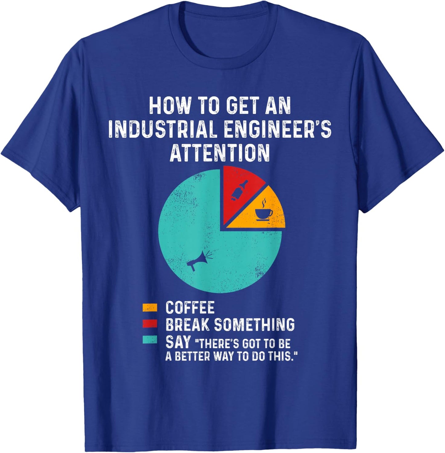 Industrial Engineering Student Professor Gifts Black Cotton T-Shirt - T-Shirt | Royal