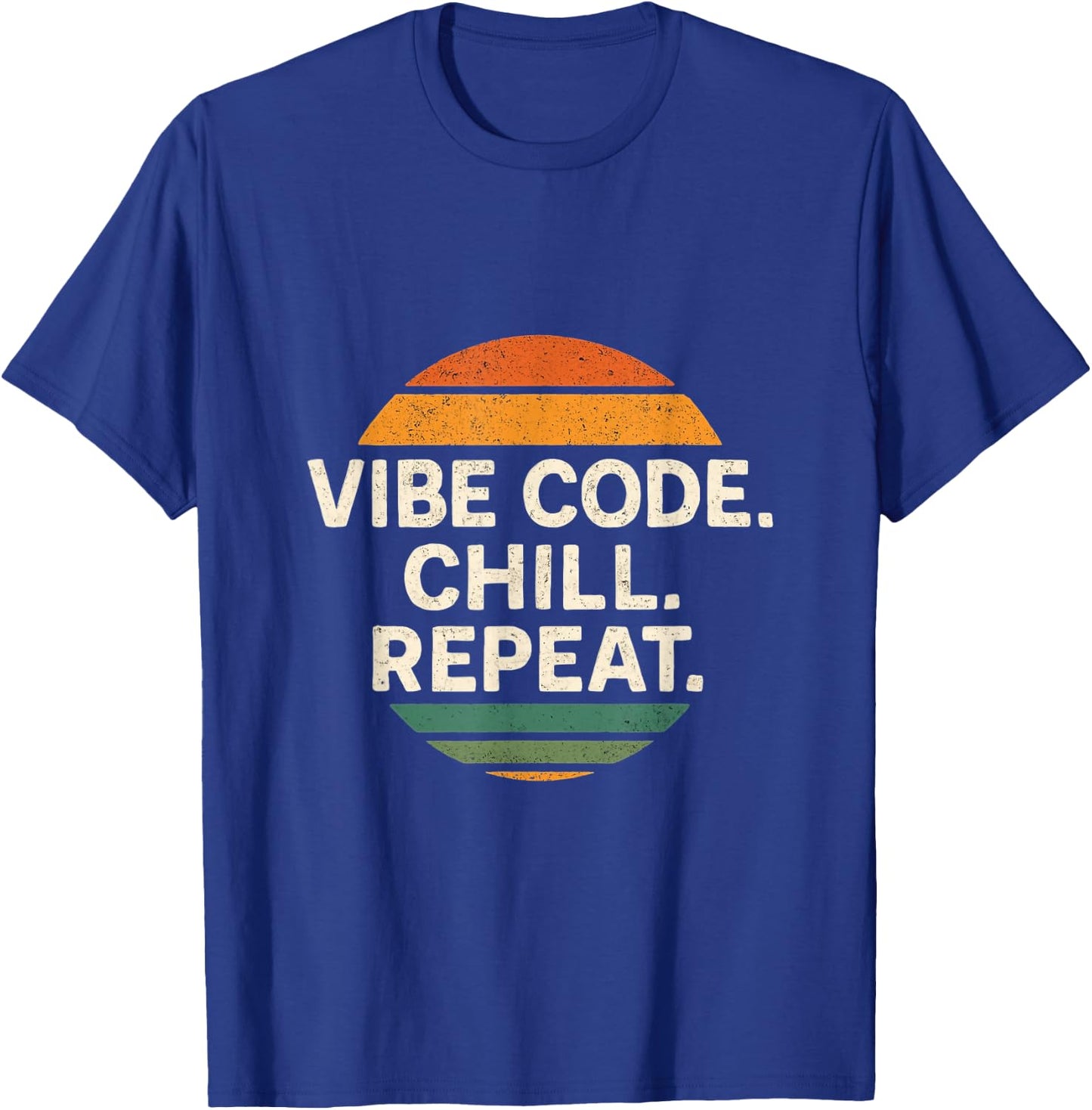 Vibe Coding – Generative AI Programming, Chill, Repeat T-Shirt - T-Shirt | Royal