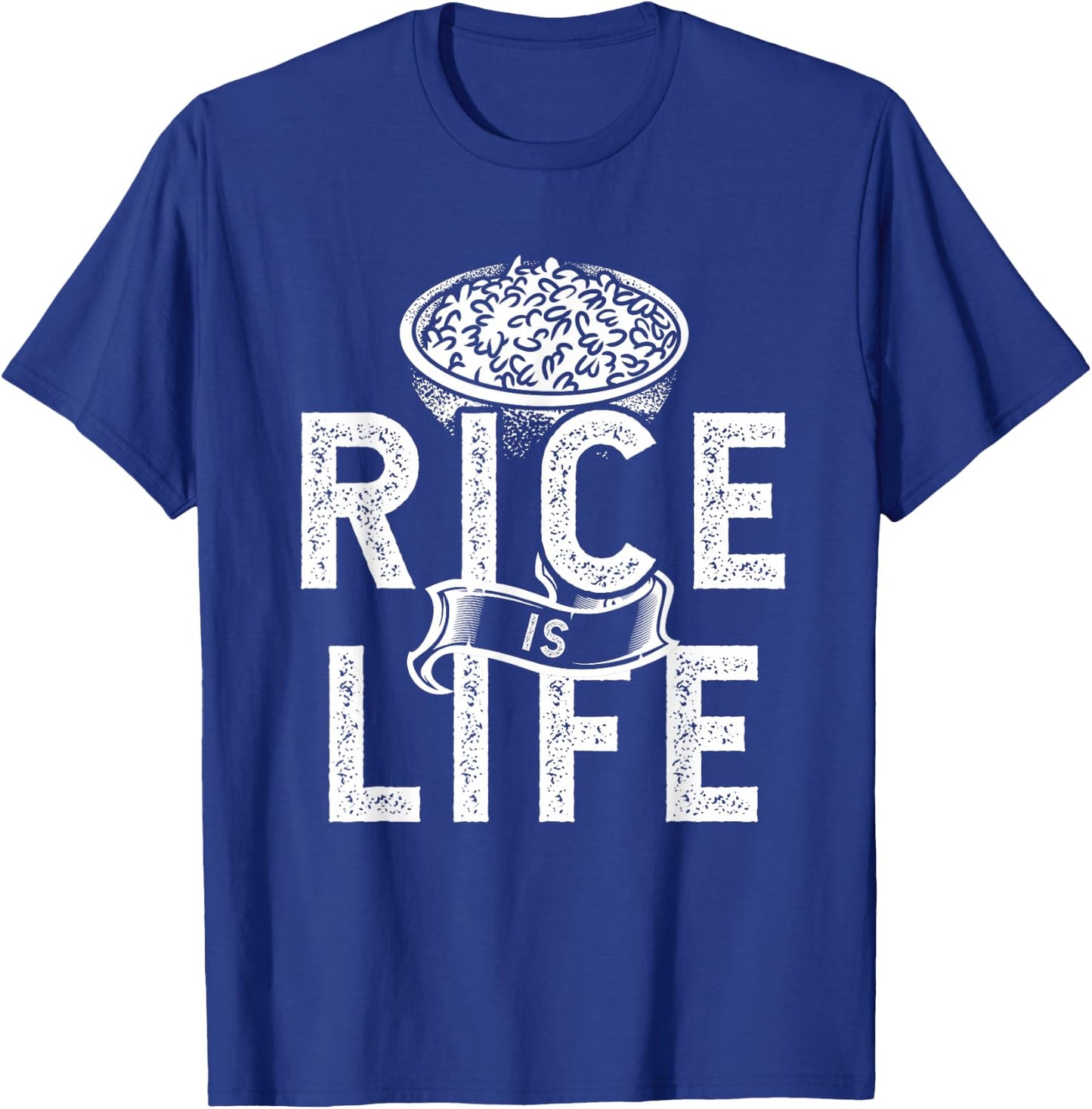 Cool Rice Is Life Art Men Women Asian Filipino Japanese Food T-Shirt - T-Shirt | Royal