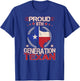 Texas Proud 8th Generation Texan Native Lone Star State T-Shirt - T-Shirt | Royal