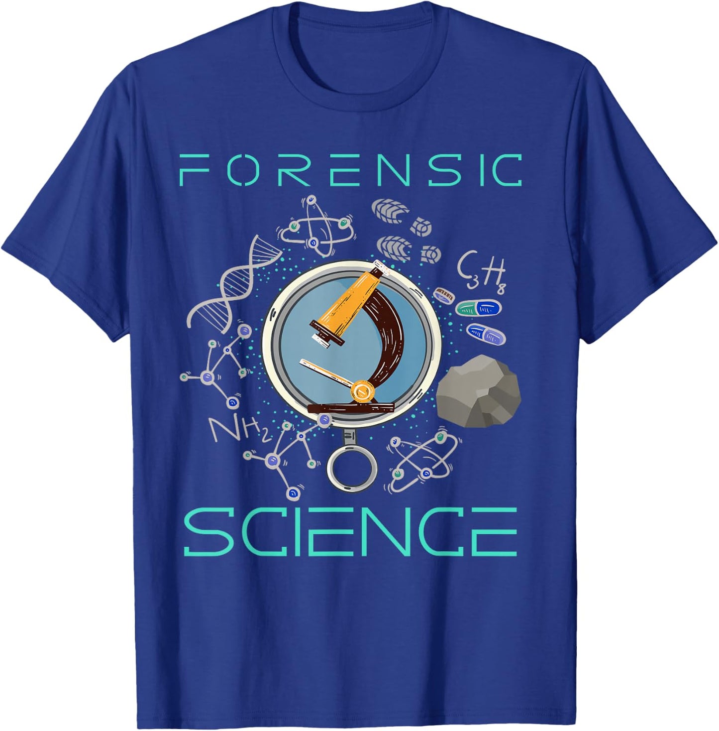 Crime Scenes Forensic Science Design for Forensic Scientists T-Shirt - T-Shirt | Royal