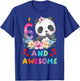 6 Years Old 6th Birthday Panda Unicorn Girl Party Gift T-Shirt - T-Shirt | Royal