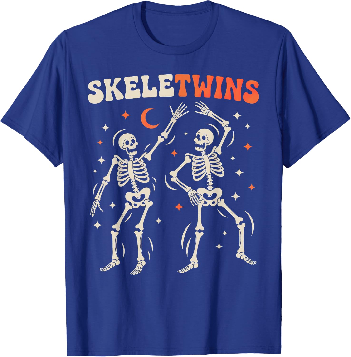 Twins Halloween Skeletwins T-Shirt - T-Shirt | Royal