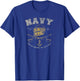 Navy Damn the Torpedoes, Full Speed Ahead T-Shirt - T-Shirt | Royal