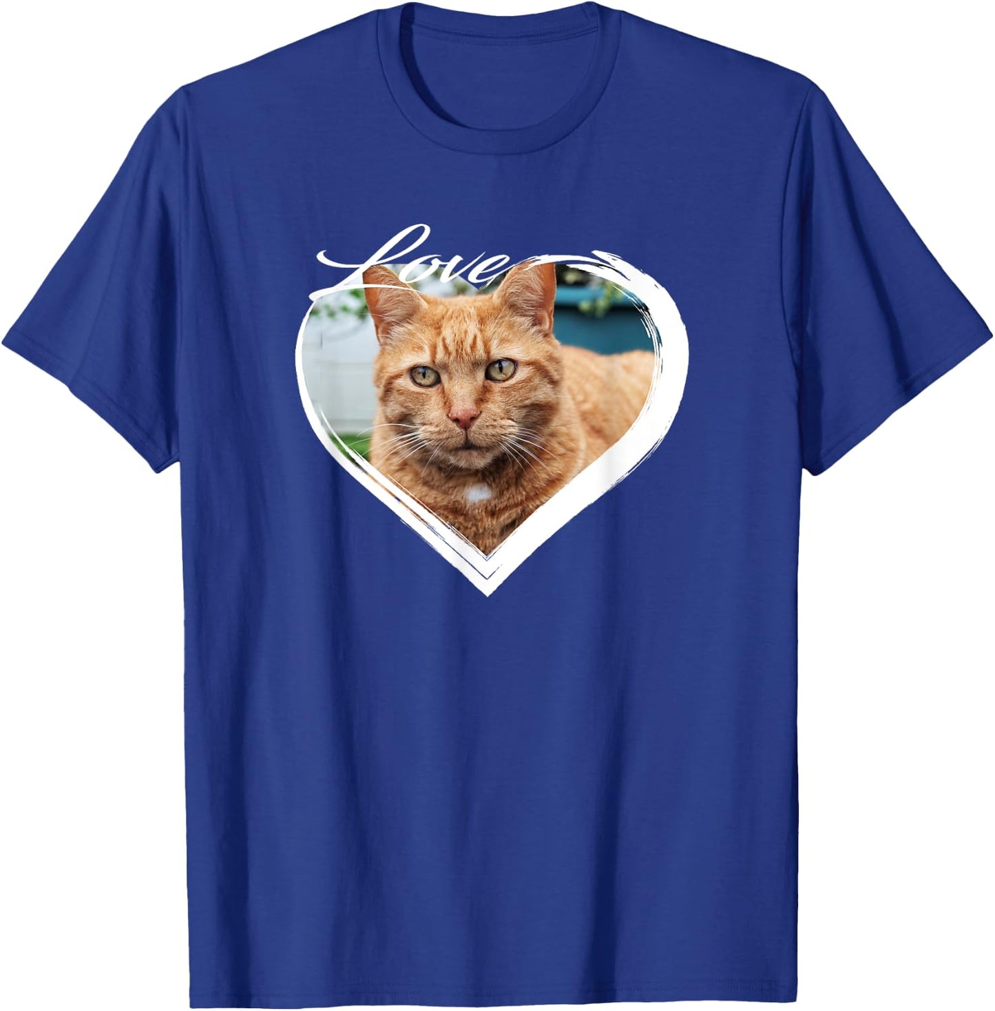 Love Orange Tabby Ginger Cat Kitten I Love My Ginger Cat Men Women T-Shirt - T-Shirt | Royal