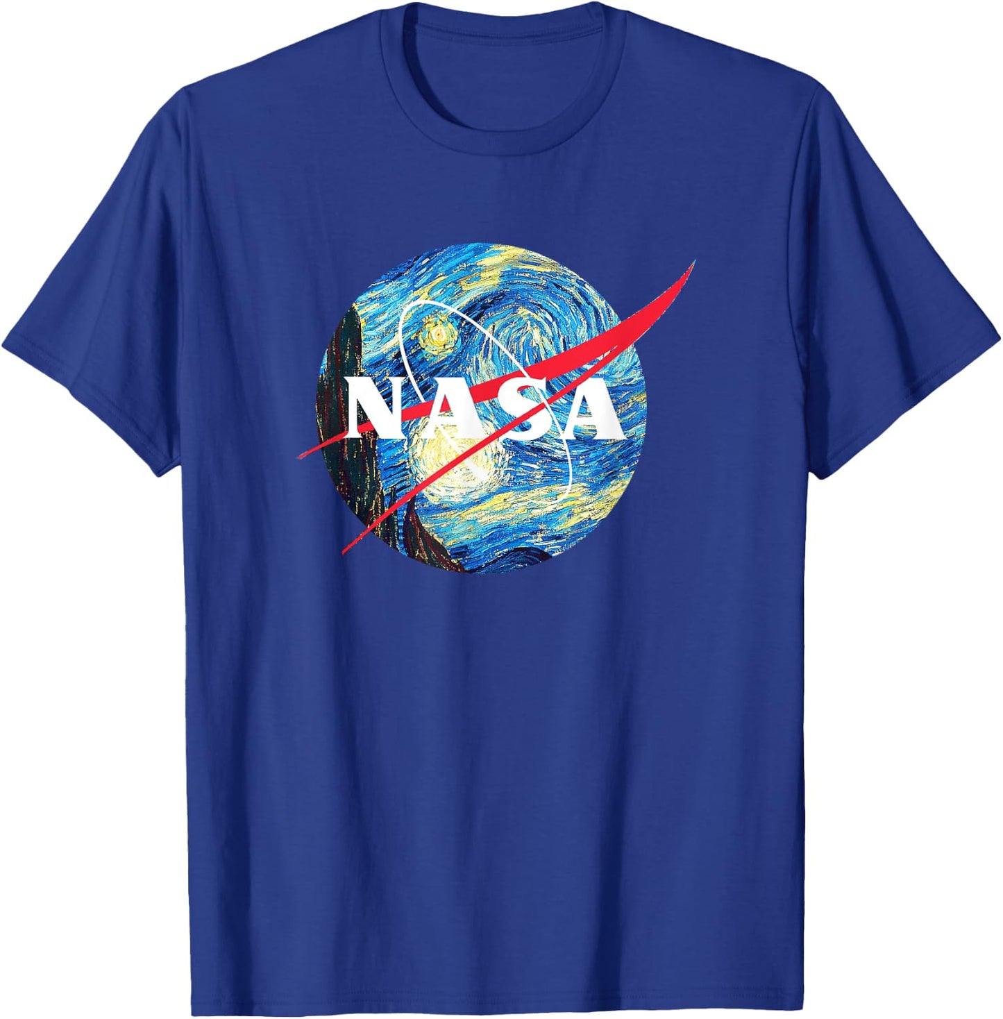 Funny Nerdy NASA Meatball Starry Night Space Science Teacher Women Girls Kids T-Shirt - T-Shirt | Royal