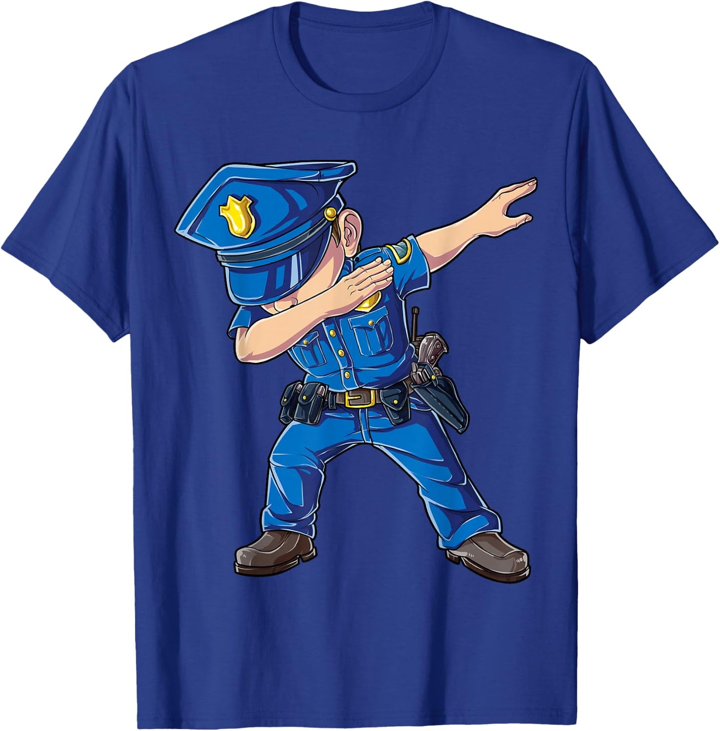 Dabbing Police Funny Policeman Dab Dance Boys Girls Men Cute T-Shirt - T-Shirt | Royal