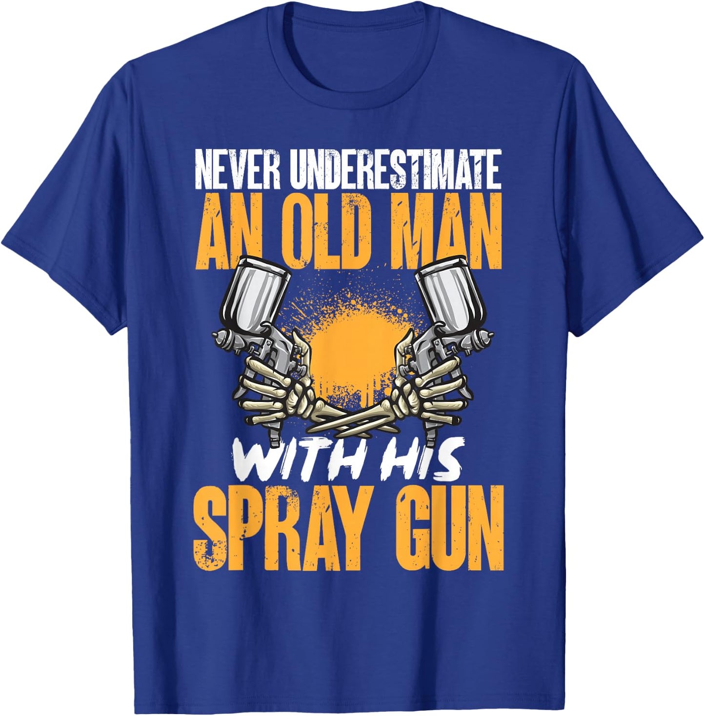 Auto Body Painter Spray Gun Automotive Car Painter T-Shirt - T-Shirt | Royal