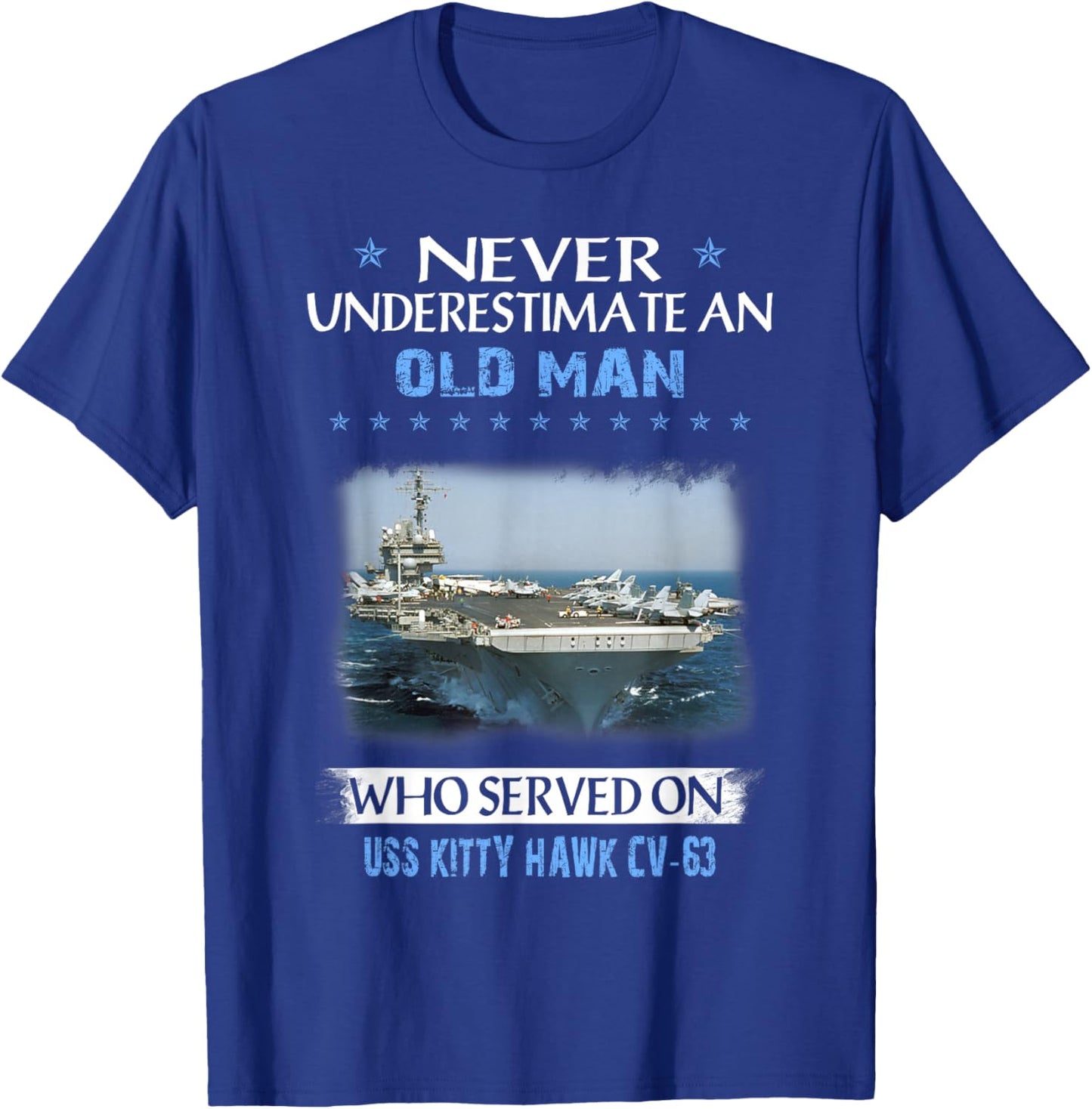 USS Kitty Hawk CV-63 Veterans Day Christmas T-Shirt - T-Shirt | Royal