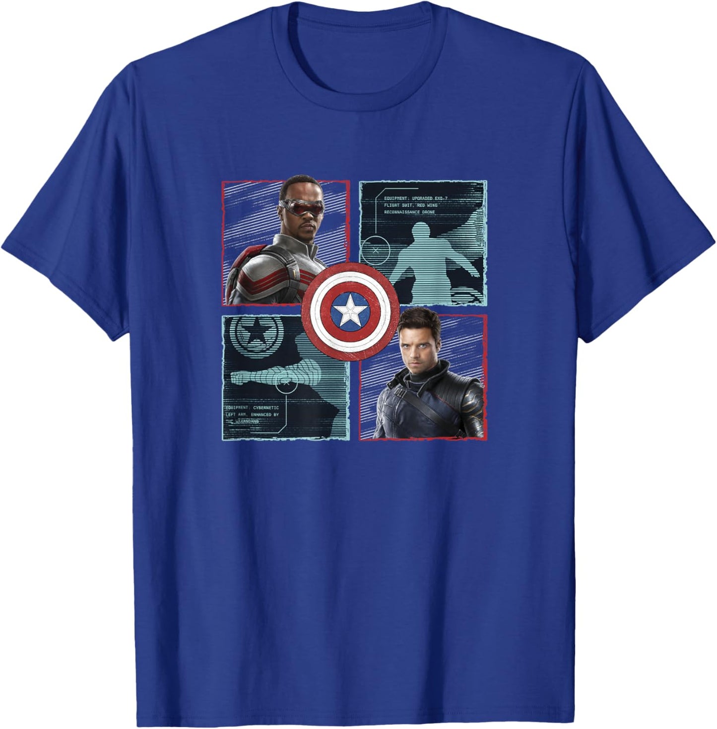 Marvel The Falcon and The Winter Soldier Box Up T-Shirt - T-Shirt | Royal