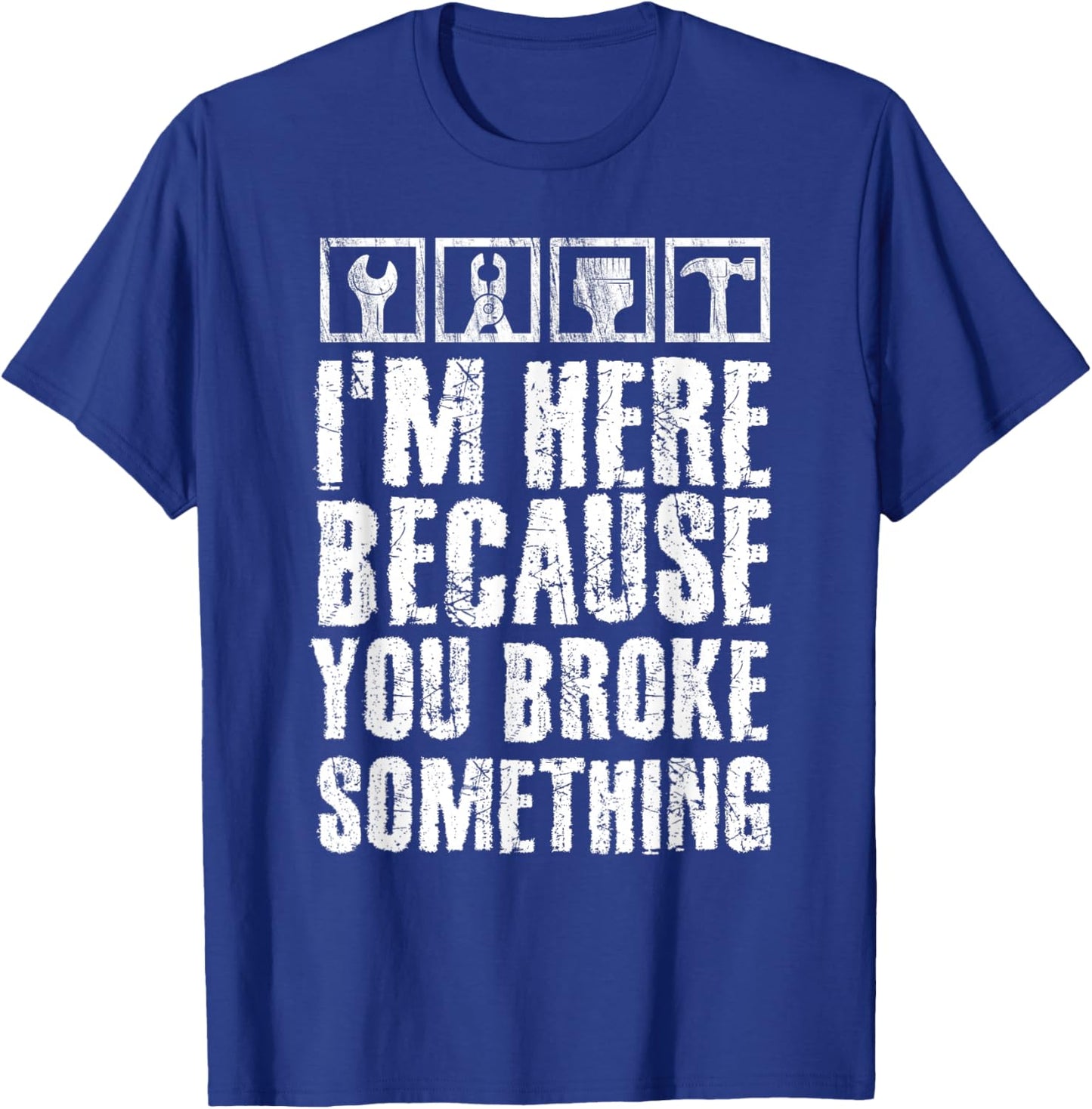 Construction Crew Funny Contractor Gift T-Shirt - T-Shirt | Royal