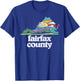 Fairfax County Virginia Outdoors & Nature Lover Retro 80s T-Shirt - T-Shirt | Royal