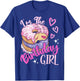 I'm The Birthday Girls Donut Birthday Party Theme Family T-Shirt - T-Shirt | Royal