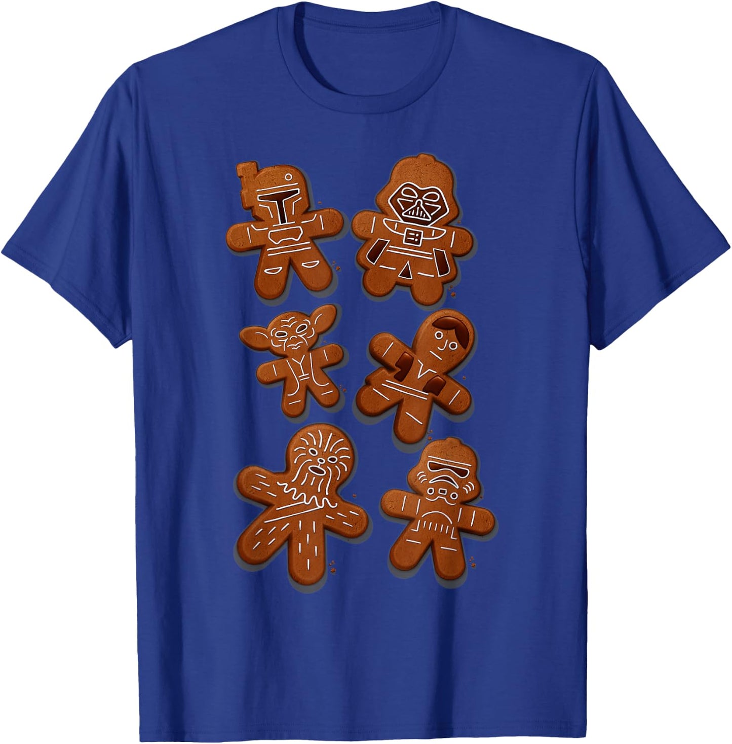 Star Wars Christmas Ginger Bread Wars Graphic T-Shirt - T-Shirt | Royal