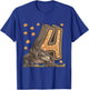 4 Year Old Komodo dragon Reptile 4th Birthday Party B-day T-Shirt - T-Shirt | Royal