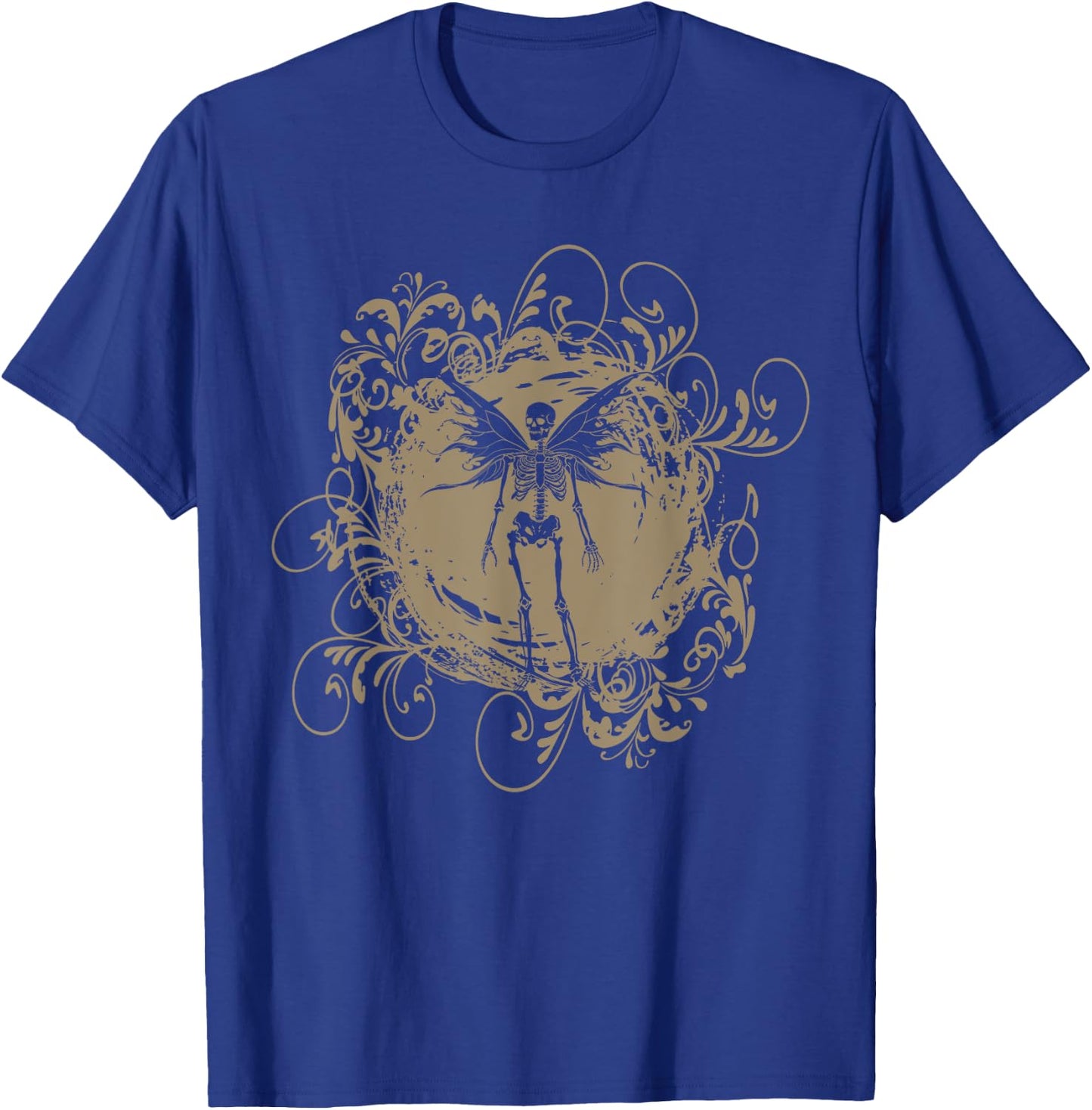 Fairy Grunge Fairycore Aesthetic Skeleton Butterfly Gothic T-Shirt - T-Shirt | Royal