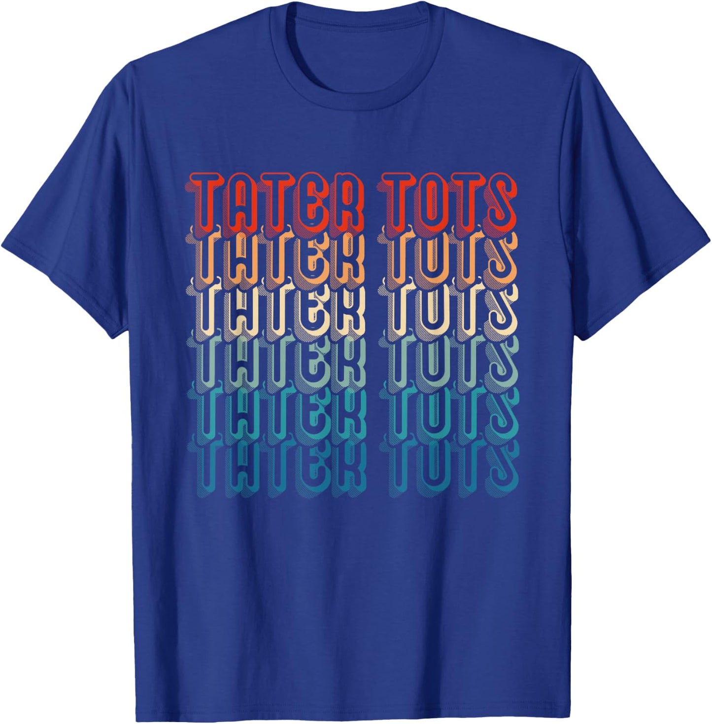 Tater Tot Retro Vintage Funny Potato Foodie Tater Tots T-Shirt - T-Shirt | Royal