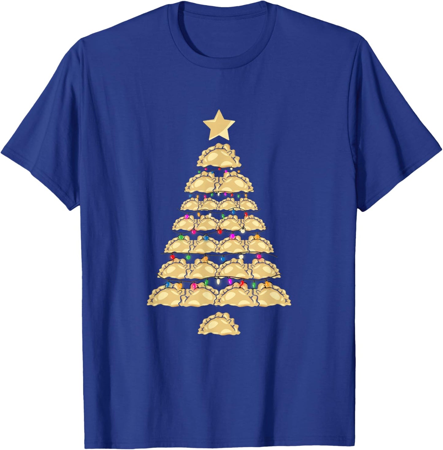 Pierogies Baker Baking Polish Food Christmas Pierogi Tree T-Shirt - T-Shirt | Royal