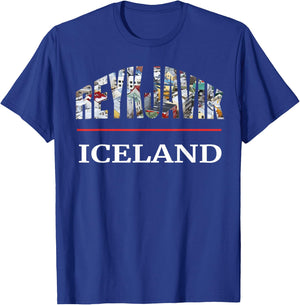 Reykjavik Iceland Travel Souvenir City Photography T-Shirt - T-Shirt | Royal