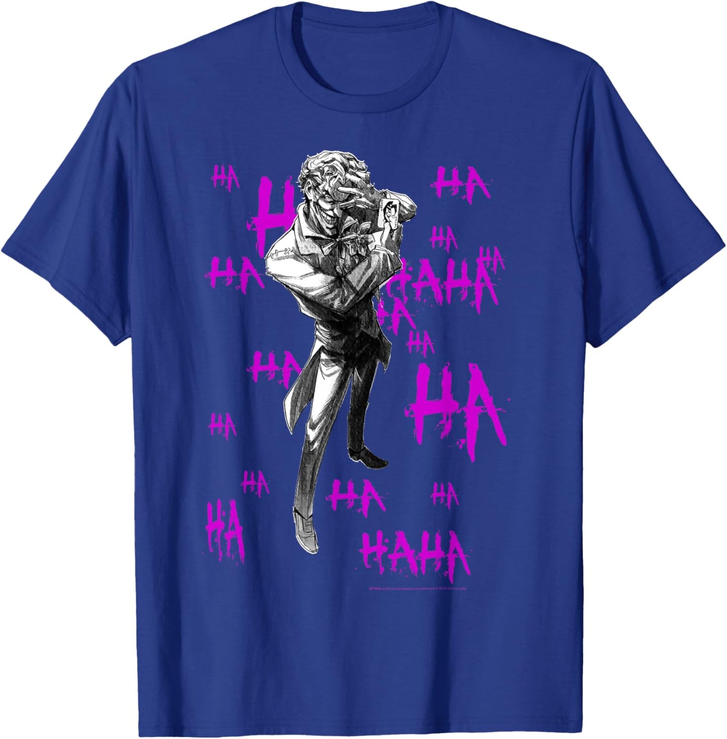 DC Comics Joker Hahaha Portrait T-Shirt - T-Shirt | Royal