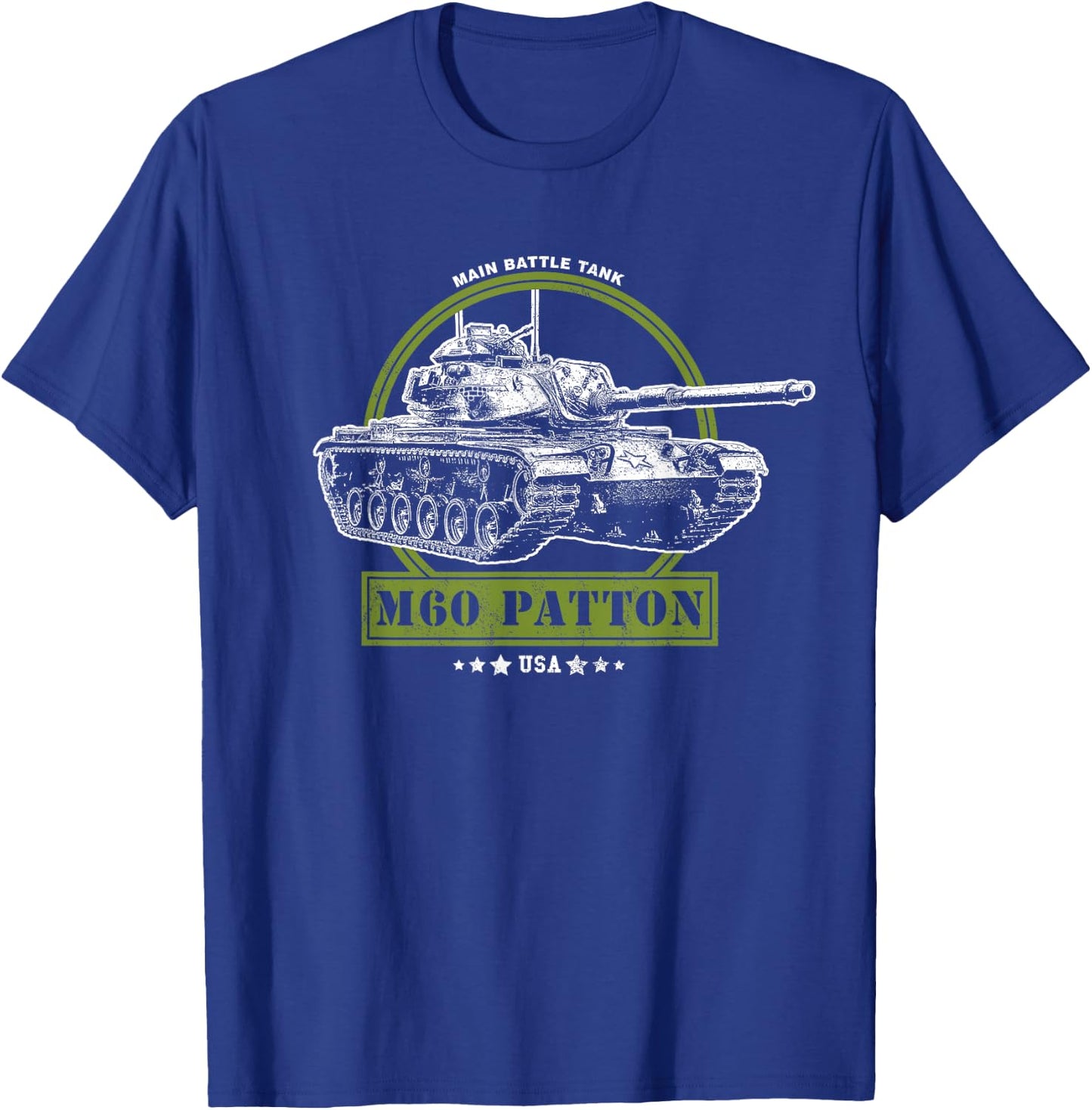 M60 Patton Main Battle Tank T-Shirt - T-Shirt | Royal