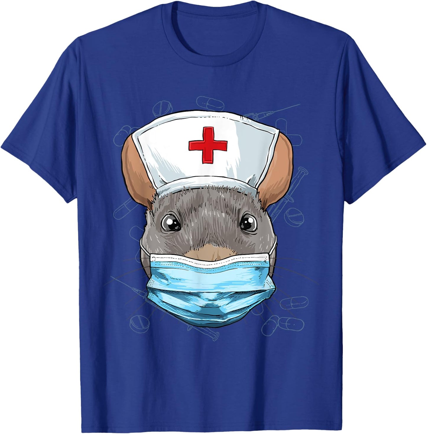 Rat Nurse Practitioner RN Nursing School Graduation T-Shirt - T-Shirt | Royal