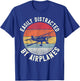 Airplane Pilot Vintage Biplane Easily Distracted By T-Shirt - T-Shirt | Royal