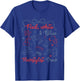 Red White & Blue Hairstylist Crew Bow Funny 4th of July T-Shirt - T-Shirt | Royal