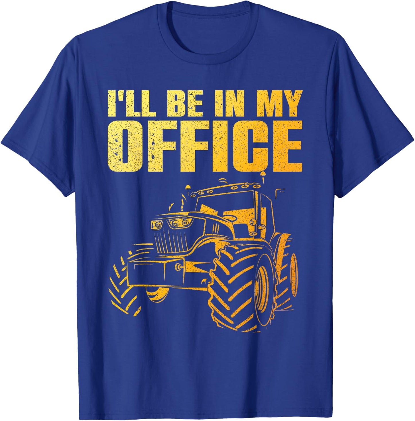 Best Tractor Women Farming Agriculture Farmer Office T-Shirt - T-Shirt | Royal