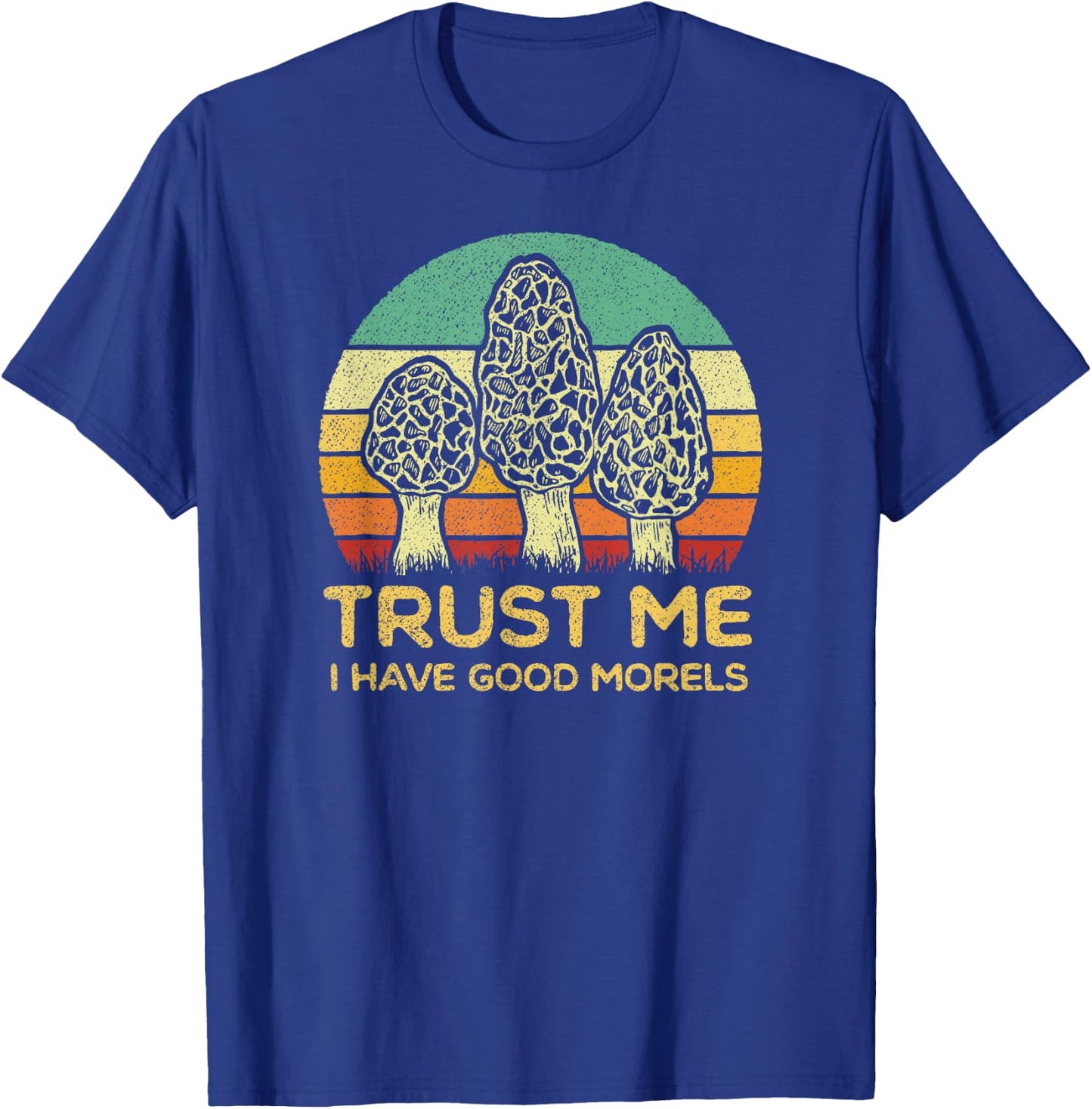 Morel Mushroom Shirt Funny Foraging Morels Hunters T-Shirt - T-Shirt | Royal
