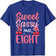 Sweet Sassy and Eight 8th Birthday Girl Cherry Themed T-Shirt - T-Shirt | Royal