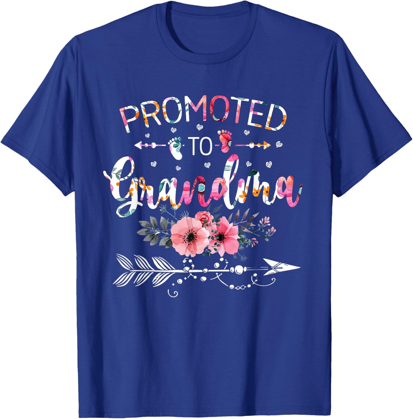 Promoted To Grandma Announcement New Grandma Mothers Day T-Shirt - T-Shirt | Royal