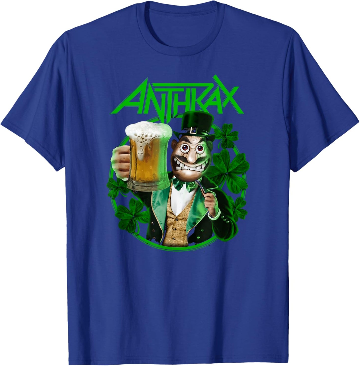 Anthrax – St. Patrick's Day Beer Shamrock T-Shirt - T-Shirt | Royal