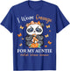 I Wear Orange For My Auntie Multiple Sclerosis Awareness T-Shirt - T-Shirt | Royal