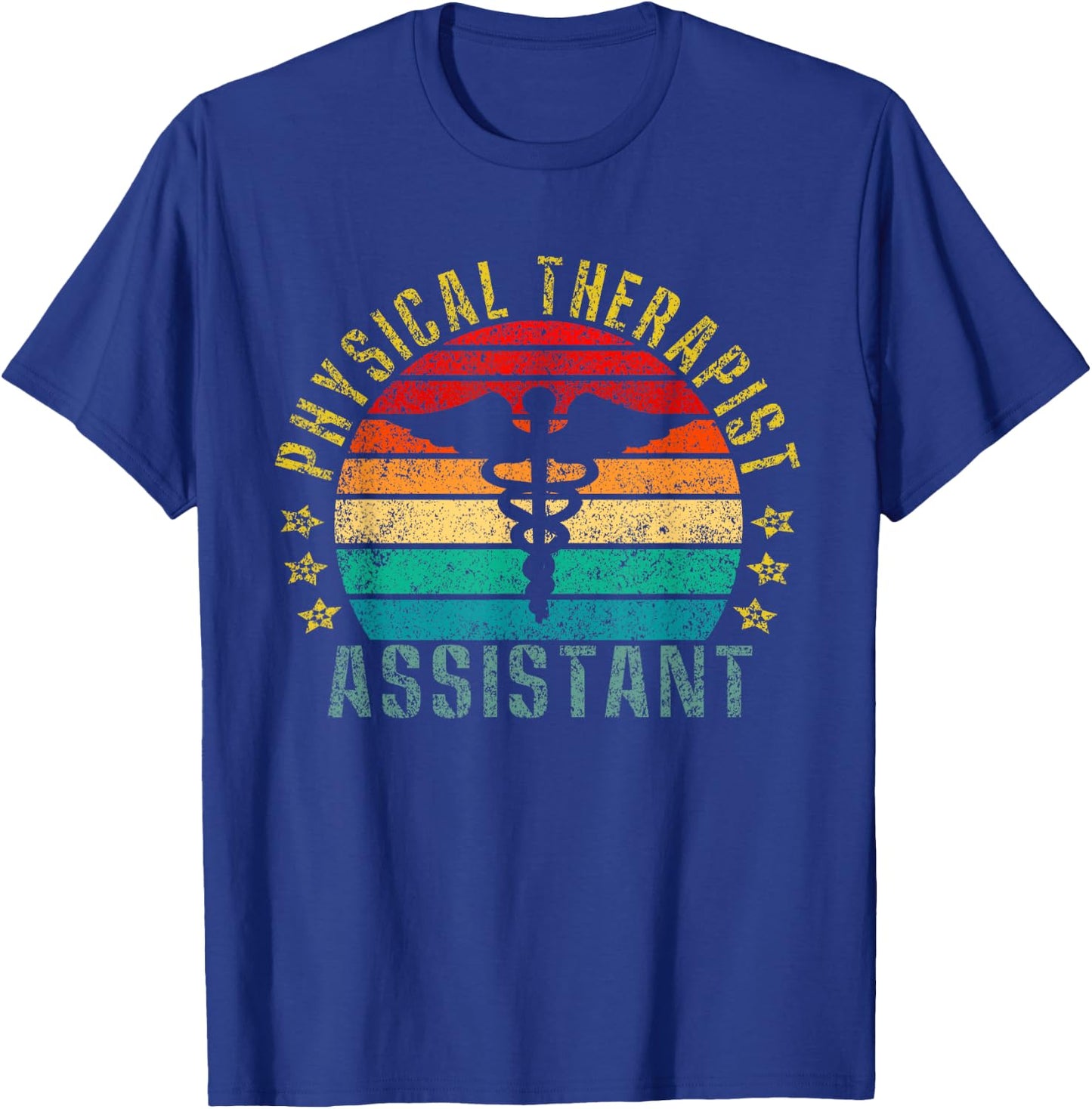 Physical Therapist Assistant Funny Retro T-Shirt - T-Shirt | Royal