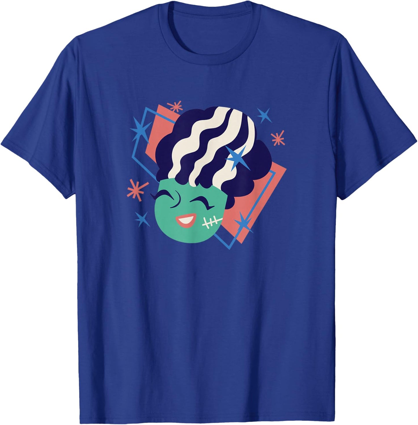 Mid Century Cartoon Bride of Frankenstein T-Shirt - T-Shirt | Royal