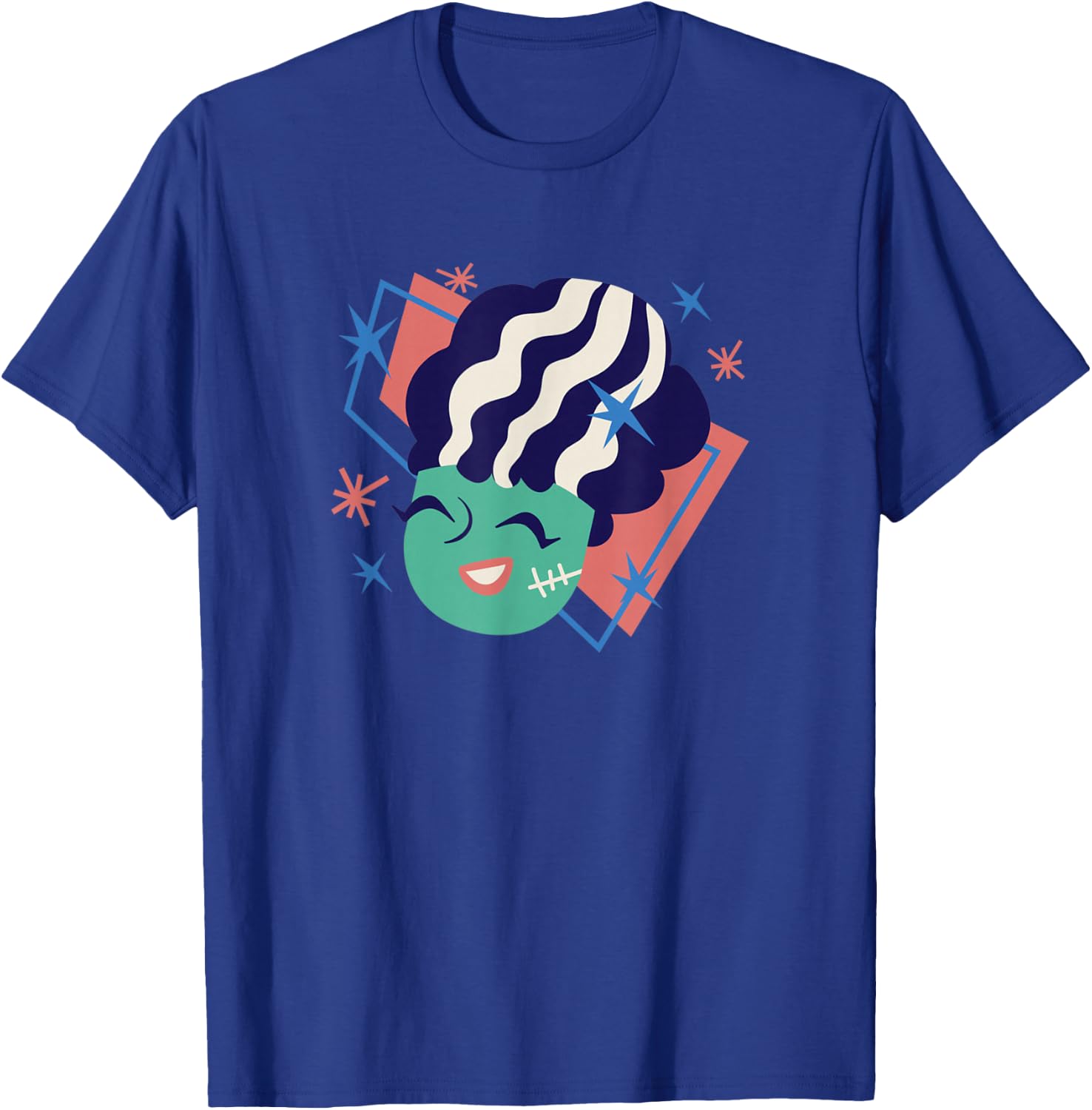 Mid Century Cartoon Bride of Frankenstein T-Shirt - T-Shirt | Royal