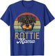 Retro Rottweiler Rottie Mama Shirt Women, Mothers Day Dog T-Shirt - T-Shirt | Royal