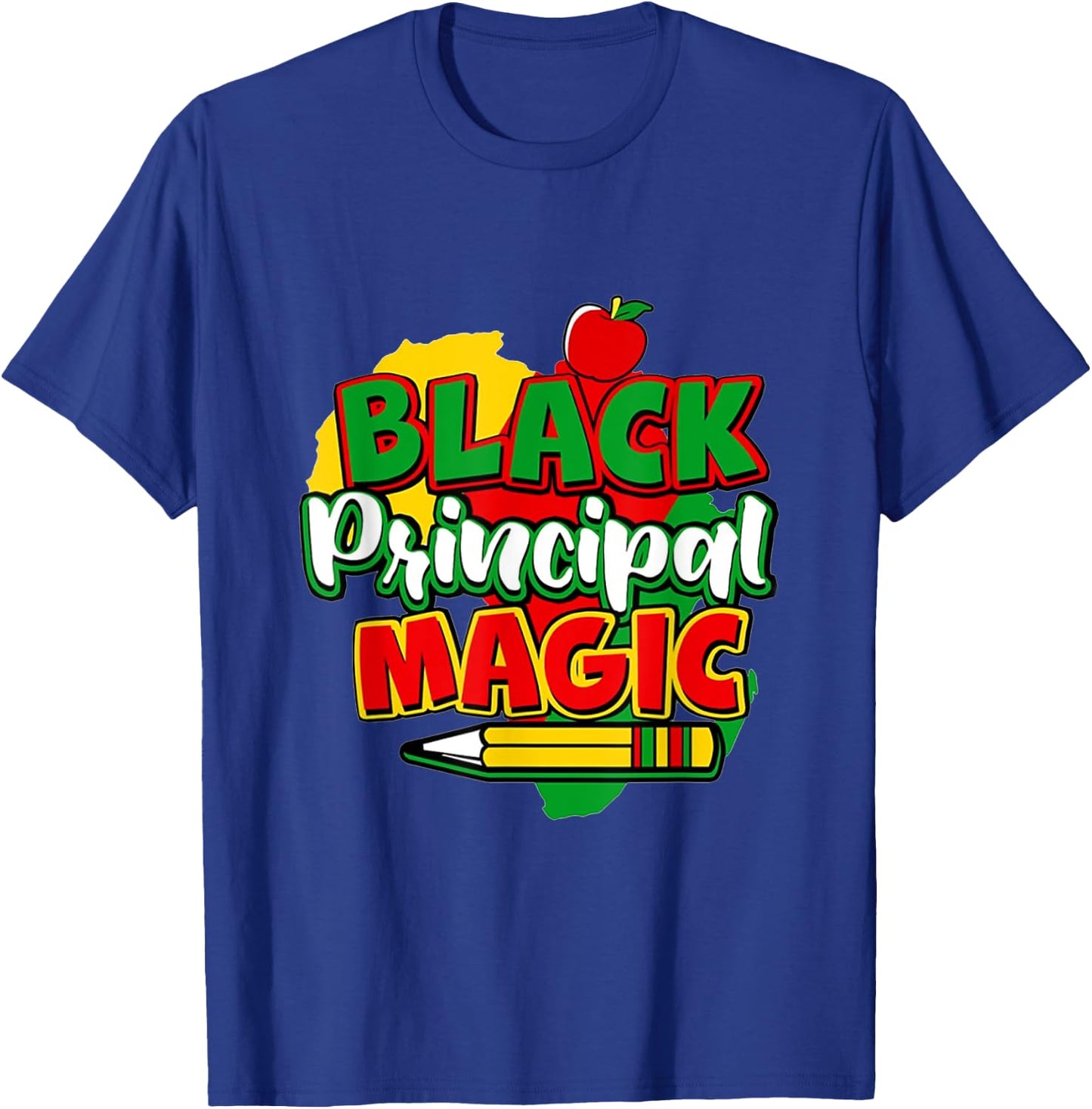 Black Principal Magic Black History Month T-Shirt - T-Shirt | Royal