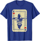 Poker King Mexico Sugar Skull Calavera Cards Player Cowboy T-Shirt - T-Shirt | Royal