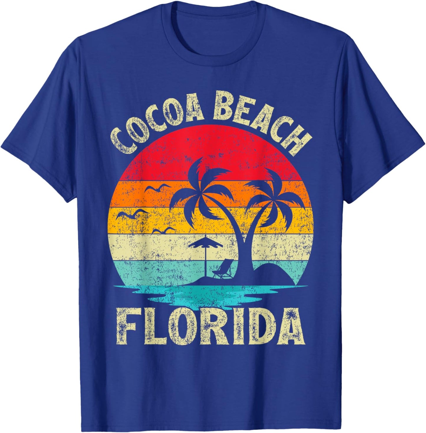 Family Vacation Vintage Retro Florida Cocoa Beach Women Kids T-Shirt - T-Shirt | Royal