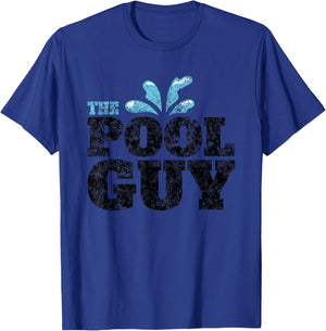 Vintage The Pool Guy Funny Swimming T-Shirt - T-Shirt | Royal
